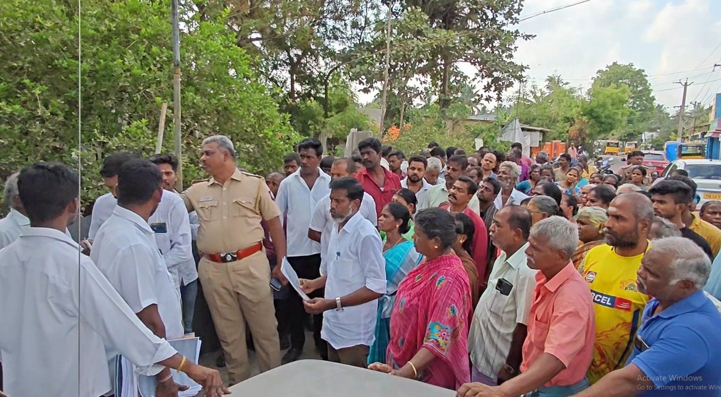 தேர்தலை புறக்கணிக்கப் போவதாக ஆவடியை அடுத்த பாலவேடு கிராம மக்கள் அறிவிப்பு