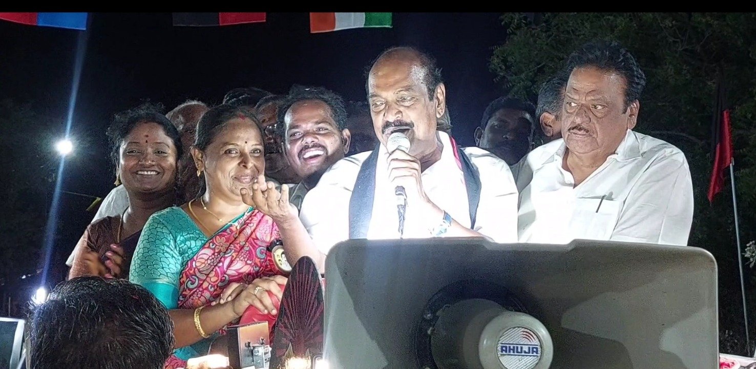ஆன்மீகப் பாடலை பாடி அரக்கோணம் தொகுதி திமுக வேட்பாளர் ஜெகத்ரட்சகன் தீவிர வாக்கு சேகரிப்பு…