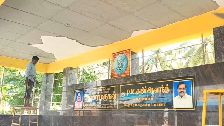 சிலமாதங்களில் உதிர்ந்த நிழற்குடை: ஆட்சியர் நடவடிக்கை எடுப்பாரா?