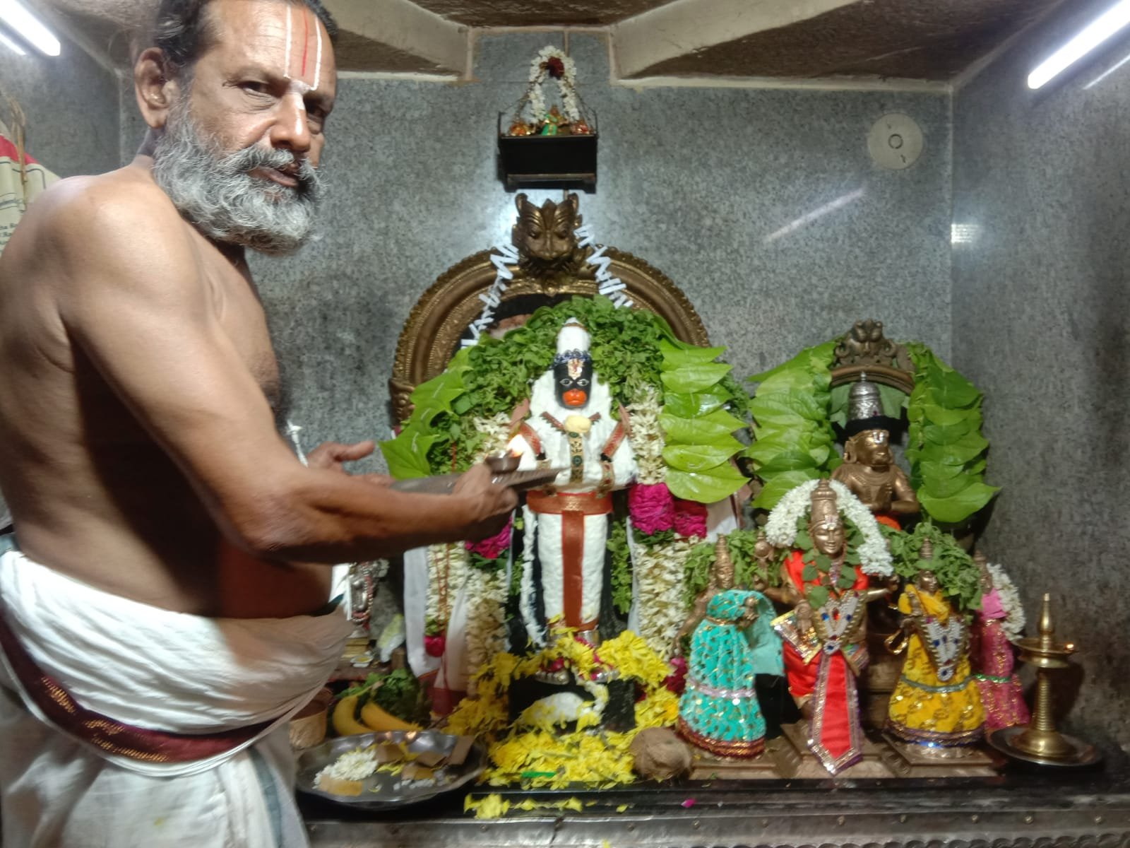 மூல நட்சத்திரத்தை முன்னிட்டு காட்பாடி ஸ்ரீபக்த ஆஞ்சநேயருக்கு வெண்ணெய் காப்பு அலங்காரம்! மூல நட்சத்திரத்தை முன்னிட்டு காட்பாடி ஸ்ரீபக்த ஆஞ்சநேயருக்கு வெண்ணெய் காப்பு அலங்காரம்!