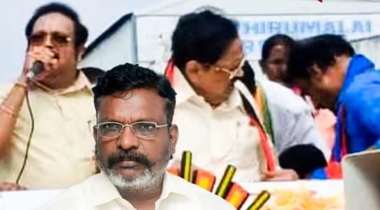 காட்பாடி சட்டமன்ற தொகுதியில் திமுக வேட்பாளர் துரைமுருகனால் அவமதிக்கப்பட்ட விடுதலை சிறுத்தைகள் கட்சி மாநகர் மாவட்ட செயலாளர் ஃபிலிப்!