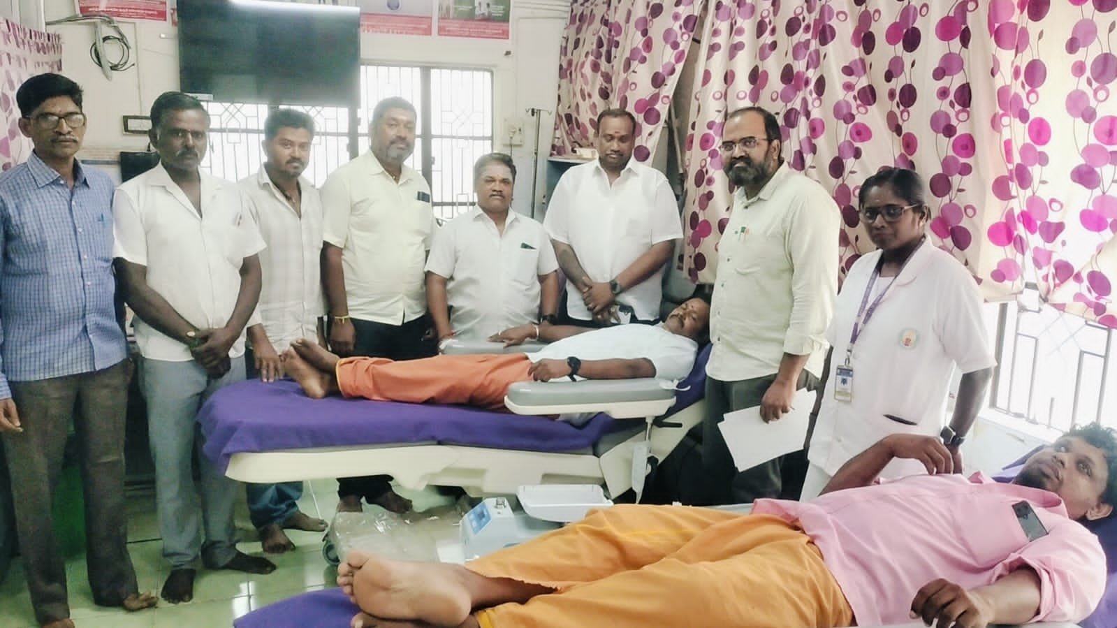 முத்துராமலிங்க தேவரின் 119-வது பிறந்தநாள் விழா! குடியாத்தம் அரசு மருத்துவமனையில் ரத்த தான முகாம்!